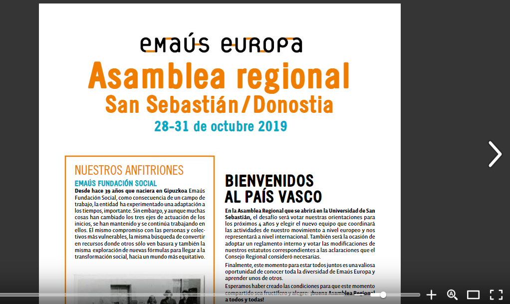 2019 10 24 17 04 42 Asamblea regional de Emaús Europa by Grupo Emaus Fundacion Social issuu